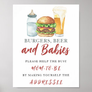 ビール救済赤ちゃん忙しシャワー – Mom-to-Be ポスター