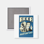 ビール救済- 1842年から白人男性が踊る マグネット (正面/裏面)