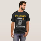 ビール日用スプレッドシート Tシャツ (正面フル)