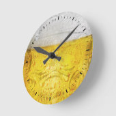 ビール時計 ラウンド壁時計 (傾斜)