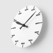 ビール時計 ラウンド壁時計 (傾斜)