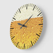 ビール時計 ラージ壁時計 (傾斜)