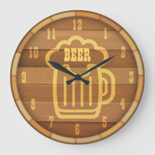 ビール時間 ラージ壁時計