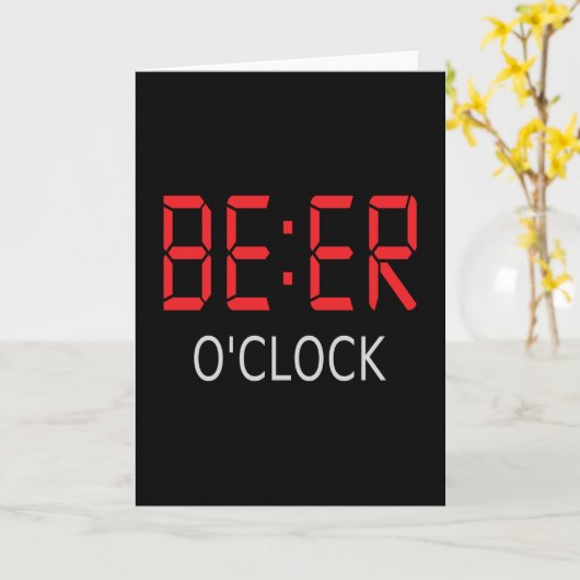 ビール時 カード (黄色い花)