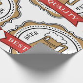 ビール最高の質クラフトビール醸造バッジ ラッピングペーパー