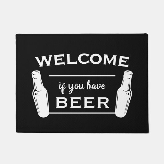 ビール歓迎された家 ドアマット (正面)