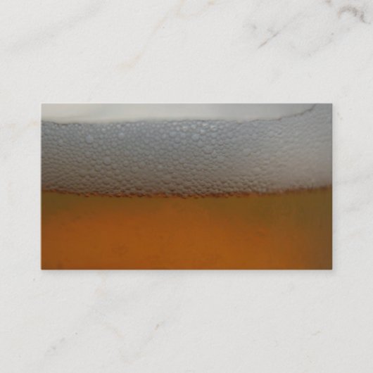 ビール泡の名刺 名刺 (正面)