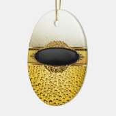 ビール泡エール琥珀ドリンク2 セラミックオーナメント (左)