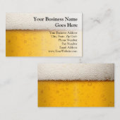 ビール泡詰めバーテンビール醸造所 名刺 (正面/裏面)