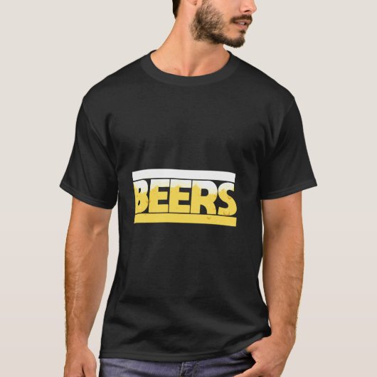 ビール泡飲みゲームチャンピオンビール愛好家パー Tシャツ (正面)