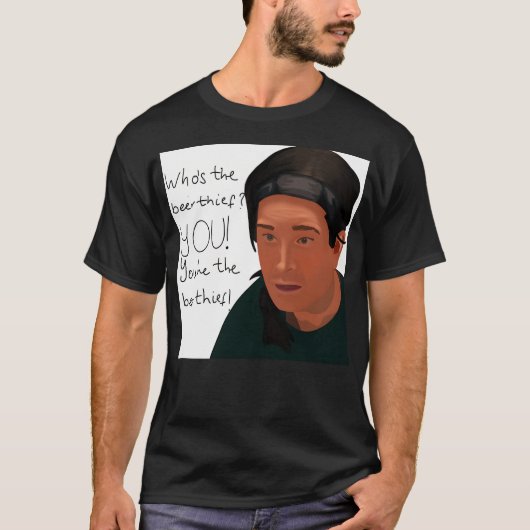 ビール泥棒よ Tシャツ (正面)