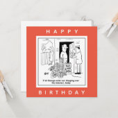 ビール漫画のビアドリンカーオンラインショッピング カード (正面/裏面インサイチュ)