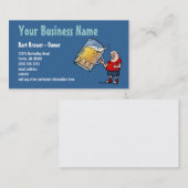 ビール漫画の名刺 – 青 名刺 (正面/裏面)