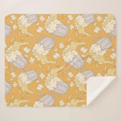 ビール漫画の継ぎ目のない模様のマグカップ。アルコールdr シェルパブランケット (正面(横))