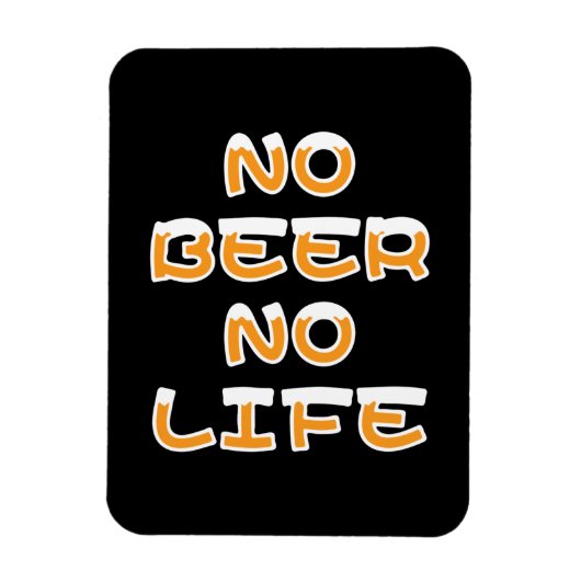 ビール無し マグネット (縦)
