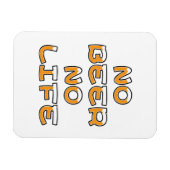 ビール無し マグネット (横)