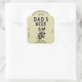 ビール父のラベル スクエアシール (バッグ)