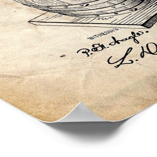 ビール特許 ポスター (角)