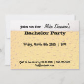 ビール独身パーティーの招待状 招待状 (正面)