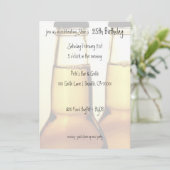 ビール瓶のバースデーパーティ招待状 招待状 (スタンド正面)