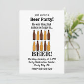 ビール瓶の面白いビール 招待状 (スタンド正面)