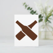 ビール瓶 ポストカード (スタンド正面)