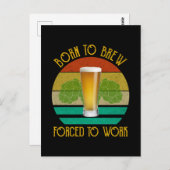 ビール生まれ醸造の仕事を余儀なくされる ポストカード (正面/裏面)