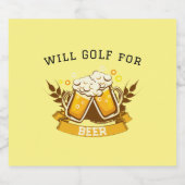 ビール用WILL GOLF |カスタマイズ可能 ビールラベル (シングルラベル)