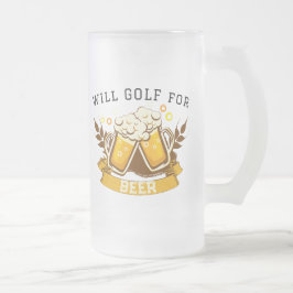 ビール用WILL GOLF |カスタマイズ可能 フロストグラスビールジョッキ