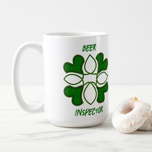 ビール監察官St patricksケルト十字・カバー コーヒーマグカップ (ドーナツ)