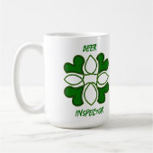 ビール監察官St patricksケルト十字・カバー コーヒーマグカップ (左)