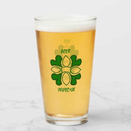 ビール監察官St patricksケルト十字・カバー タンブラーグラス (ドリンク裏面)