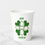 ビール監察官St patricksケルト十字・カバー 紙コップ (正面)