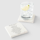 ビール祈りの言葉 ストーンコースター (横)