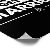 ビール私が結婚している新郎バチュラーパーティ ポスター (角)