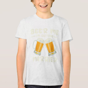 ビール私は結婚する新郎新婦の独身私たち トライブレンドTシャツ