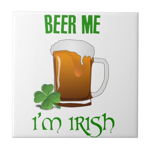 ビール私私はアイルランド語です タイル (正面)