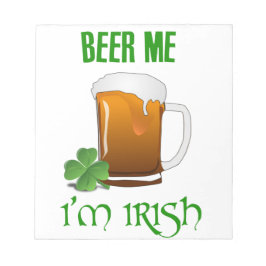 ビール私私はアイルランド語です ノートパッド