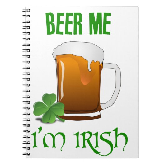 ビール私私はアイルランド語です ノートブック (正面)