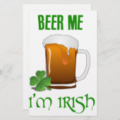ビール私私はアイルランド語です 便箋 (正面/裏面)