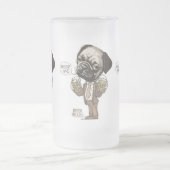 ビール私Mudgeのスタジオによるパグ フロストグラスビールジョッキ (中央)