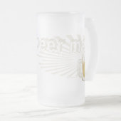 ビール私Mudgeのスタジオによるパグ フロストグラスビールジョッキ (正面右)