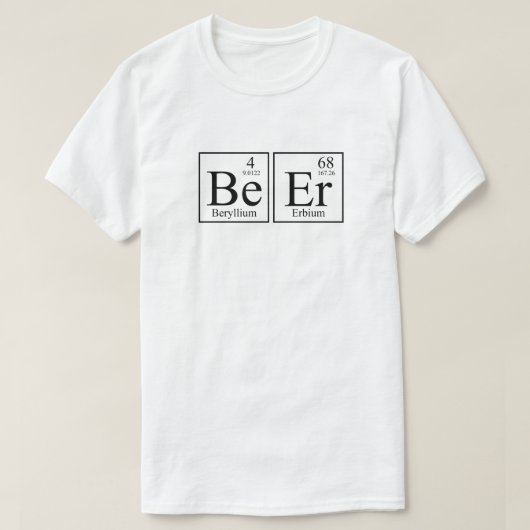 ビール科学 Tシャツ (デザイン正面)