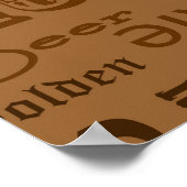 ビール系列の種類プリント1 ポスター (角)