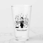 ビール結婚におもしろいのアニメを花婿に タンブラーグラス (正面)