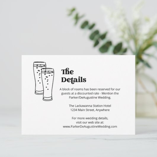 ビール結婚情報詳細エンクロージャカード エンクロージャーカード (スタンド正面)