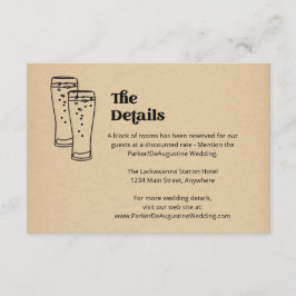 ビール結婚情報詳細エンクロージャカード エンクロージャーカード