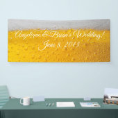 ビール結婚頭及び披露宴 横断幕 (トレードショー)