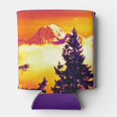 ビール缶の山と木 缶クーラー (裏面)