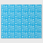 ビール缶クリスマスツリー ラッピングペーパー (フラット)